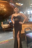 I wore this dress to my friend's wedding and I felt so beautiful and sexy! The amount of compliments I received made me feel so good. The only thing I would say it's thick material so if you are wearing this on a hot day it'll make you sweat a lot. - Layal A.