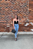I got this for my birthday and it is so sexy! I got a ton of compliments. I ordered a small and it just fit. The bodysuit buttons were a little tight. I needed fashion tape plus had to keep pulling it up all night so it's a bit high maintenance. - Ferren S.