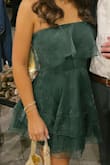 Super cute! Worked well for a wedding. Usually, I get a Small but got a Medium, and it fit great. So maybe size up! Very flattering and got a ton of compliments - Caitlin B.