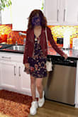 I have the purple and navy, just because they are ideal for fall and I love the fit. I can dress it up or down and I will wear boots as we get into winter. I'm glad to have the XXS choices as they fit well and are still not too short. The sleeves are nice and the dress hangs well and doesn't crease. - Rachel M.