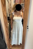 Loooove! I'm usually a large but the medium was perfect. Adjustable straps. Great quality and not see-through! However, I will need to wear with a strapless bra or nipple covers. - Sara N.