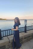 This dress is such a great formal and classy dress. It was a bit long and slightly loose on the top, but nothing tailoring couldn't fix. The material is thick and really high quality. If you are confused about sizing, follow the size chart because it helped me. - Pauline D.