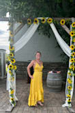 The dress was absolutely beautiful. The reviews were accurate that the front can open up slightly. You can easily make the dress snug when lacing it up. I did have a small stitch added and cups sewn into the gown. I received so many compliments on my dress. Definitely will be ordering again in the future - Nicole L.