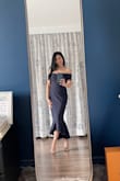I've never tried this style of dress, but I was pleasantly surprised when I had it on! I have a pretty straight body but somehow this dress creates subtle curves on me. I wish they still had this in wine red or plum. Debating whether to return this and wait for a more preferred color than midnight blue. Anyway, this dress is classic and flirty - can't hurt to have it in your closet! - Danielle L.