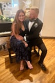 I love how this dress is antique and old-world feel but is still modern. It was worn to a wedding as a guest. The cleavage is deep but I'm a 36DD and they still fit in there. - Lindsay H.