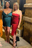 Love love love this dress! It's very flattering and the color is perfect. The length is great for formal but it also has a sexiness when wearing it. I wore this to a friend's 40th birthday dinner and drinks and it was so comfortable all night long. - Andrea G.