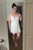 A little short on me but it will work really nicely for my rehearsal dinner. - Rachel S.