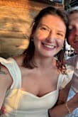 Wore it to dinner after my husband and I eloped. Perfect dinner dress - Allie F.