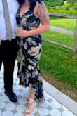This dress was so flattering. It fit perfectly and was not too tight at all. I received so many compliments. - Savahnah K.