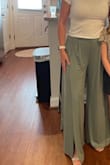 I own them in every color that is how much I love these pants.  They fit my life as a mom who still wants to feel sexy and not over the top with it.  I wear them all the time to all the events and pair them with heels.  I do dry clean them so that they will last for a very long time. - Gabrielle A.