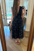Second time is a charm. I ordered this dress before for a holiday party, and I loved the fit, but it didn't fit the occasion. This time I was desperate for a semi-formal wedding guest dress, and after trying lots of options, I came back to this dress. I love this fit and hope it is appropriate for a fall Canadian wedding, eh. - Carolyn H.