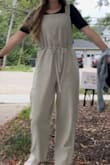 I get so many compliments every time I wear this jumpsuit! The color is super cute, and it fits so well. It's very comfortable and perfect for work for me. - Megan B.