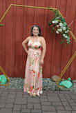 I absolutely loved this dress. I got so many compliments on it. The slit on the left side leg was sexy but not too much. Though I had to get mine altered (due to my height) it still flowed nicely. - Leonela G.