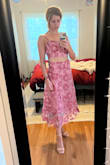 I've never reviewed an article of clothing before, but this dress is the best thing I've ever owned. I feel like I've never loved how a dress has fit me, but something about this being a two-piece just made it flatter my body so much and I loved it! The colors are so much more vibrant and beautiful in person. I will be buying this in more colors if that becomes an option. Definitely buy it! - Wendy M.