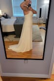 It's a gorgeous dress! It compliments your curves in an elegant way! I bought this for my wedding shower, but decided to go with another Lulu's dress :) - VANESSA C.