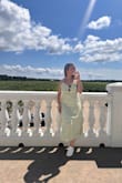I purchased this dress for a winery tour. It was just perfect. It was comfortable and it fit my breasts which is normally an issue. Lol - Amanda G.