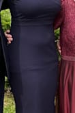 This dress was so comfortable and fit me perfectly! Make sure you have a nice pair of heels so the dress doesn't drag on the ground. - Lisa S.
