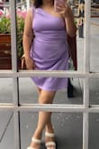 I joined the waitlist for this dress, usually, I'm a medium but got a large since they sent me an email saying it was in stock and thought it was a sign. The only thing I worried about was my left boob popping out while dancing (only really worried if I was jumping with my arm up) but nothing a little fashion tape couldn't fix. I would recommend it if you're thinking of getting it!! - Carolina Q.