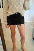They run a little small,so either size up or wear it tight! These are my new favorite shorts! I don't have to worry about my butt hanging out either. - Penelope L.