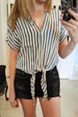 My go-to shirt. It gives a dressed up/casual feel. I love how comfortable and flowy it is. - Penelope L.