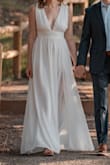Wore for my mountain elopement photos, and it was perfect! Loved it so much I ordered it in another color to wear as a guest at another wedding. - Kirsten L.