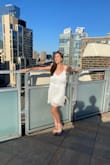 Took a chance on this dress for a summer wedding in #NYC and boy did it pay off! The color is true white and the sequins make up the first layer with full coverage underneath the fringe exterior. The fringe is so playful and moves nicely while you walk but also doesn't get in the way of movement or sitting down. There was no need for a bra but strapless might work out for others. This is definitely a dry-cleaning only dress and travels well. For a Gatsby-esque look and semi-formal feel but formal appearance I couldn't rave more about this item. Thank you Lulus <3333333333 - Simone B.