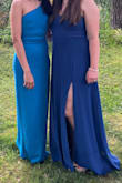 This dress is beautiful! I wore it as a bridesmaid. I had to get it hemmed, which cost more than the dress itself, so that was not ideal. But now that it's hemmed, I think it'll be a nice dress to have for other weddings. - Natalie S.