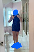 The neckline on this dress is so cute and flattering, but it seems to run just a little small. The dress is pretty short (around mid-thigh on me) and it's a tight dress, which combined with the sequins makes the zipper a little difficult to zip up. The sequins are also a little irritating around the upper arms. That being said, it's very very pretty and a great option for those who like higher necklines, and I'm super excited to wear it to hoco! - Jameson R.