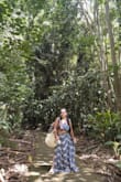 I love the quality of the material and it fits comfortably. It's a perfect outfit to wear on a beach or just a lazy day on a vacay. The skirt length is very long which made it a bit difficult to walk. - Shikha R.