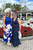 I first bought this dress in the floral yellow pattern and absolutely love it.  It's comfortable, flattering, forgiving, and just adorable. I ordered the navy blue to wear to the horse races in Saratoga and I am still getting compliments on it weeks later. I adore this dress and can't wait to wear it again. - Rachel H.