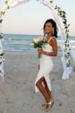 I chose an inexpensive wedding dress for my big day, and it was an incredible find! This budget-friendly gown was a true gem. It exuded simplicity and charm, and it fit like a dream. The quality surpassed my expectations, and I felt like a million bucks wearing it. It just goes to show that you don't need to spend a fortune to look and feel beautiful on your wedding day. I'm so glad I found this affordable yet stunning wedding dress. It made my wedding day even more special! - Donald D.