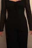 I bought both medium and large but the large fit perfectly! Very flattering too. Cinches the waist. - Lily C.