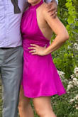 Got tons of compliments at a wedding. Can't wait to wear it again. The only thing to look out for is it does show a lot of armpit if that's a problem for you (I generally like to cover my armpit fat). Otherwise, super flattering at the waist and provides room for stuffing yourself at dinner. Nice double-layered material. - Jeanie C.