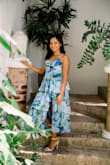 I truly love this dress! It is just what I needed. It is very lightweight but that was an advantage since it was really hot at the time of the photoshoot. The colors are very beautiful. It looks just like in the picture. - Hellen O.