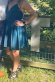 Absolutely loved the dress. It was a thicker material but was perfect for a hot day/cold evening kind of wedding. It was also very comfortable. - Leena G.