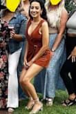 I love this jumpsuit! It fits me perfectly. I weigh 106 lbs and am 5'4" tall and got an xs, just for reference. I paired it with golden sandals also from Lulus. I received a lot of compliments. - Kely G.