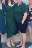 I wore this dress to a wedding rehearsal brunch and it was so cute. Fit like a glove, didn't have to wear a bra. Cute length and is surprisingly comfortable. 10/10 would recommend. - Alyse F.