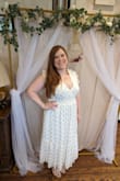 It fit so comfortably and I got so many compliments! I felt great in this dress. I wore it another night as well and again received so many compliments! I love this dress. I will say it is a little see through on the bottom but not too bad. I wore spanks and it was fine. - Sabrina M.
