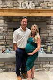 I wore this for a wedding while 38 weeks pregnant. My weight is at 143 and my bust is at 34dd. The material stretches perfectly and the ruching helps disguise any panty lines or love handles. I also am looking forward to wearing this dress post pregnancy as it should be just as flattering! - Kelli P.