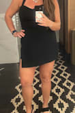 So cute! I'm normally between a M and L and after reading reviews, sized it up to a L and it fit perfectly. It was so flattering, holding me in the right places. Would definitely recommend it! - Emily B.