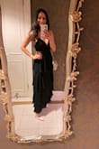 This dress is beautiful and comfortable. I got this dress for the wedding of my friend. I bought the small size, and it fit perfect. The shipping was fast. I love it!! And I got so many compliments!! :) - Clarissa B.