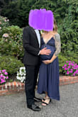 143 lbs at 33 weeks pregnant, and this dress was amazing! Ordered my pre-pregnancy size (120lbs size xs/2). A little small and oddly cut in the chest area but overall amazing! I received so many compliments and felt so comfortable. With ties on the shoulders, back, and across the chest, it made the dress so customizable for size. I will be wearing it again after pregnancy! - Meaghan G.