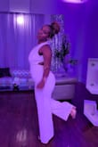 This jumpsuit was beautiful and perfect for the all-white birthday party I attended. Linking my insta for more pics. Instagram: @its_me_kee1 - Keion M.