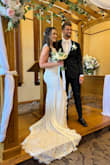 Absolutely LOVED this dress! It was very slimming and fit really well. The material was so comfortable and the quality was really good for the price! I was also 10 weeks pregnant when I wore this dress so the dress wasn't too tight around my tummy which was great! So many people complimented me! Highly recommend this dress! - Tamsin P.