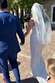 I loved this one! I didn't want to spend a fortune on my wedding and this dress was the right amount of glam for the big day. I ordered 6 dresses and this one worked with my 3-month postpartum body vest. The beading was most forgiving for my not-so-fit tummy. - Kathleen D.
