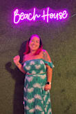I love this outfit! Wore it to dinner while on vacation. I did have to hem it because it's very long and I'm short. - Zacha O.