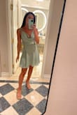 I purchased the dress for a night out, and it was perfect! So classy and fun. I ordered a size small, and it fit like a glove. Lovely look and got tons of compliments. Would definitely recommend! - Audrey B.