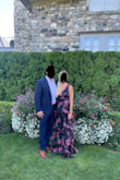 I wore this dress to a black tie optional wedding. It fits perfectly without being hemmed and with about a two-inch heel. The dress is stunning, and I received nothing but compliments the whole night. - Melissa B.