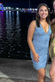 I really like this dress. The only thing is that it is a VERY low-cut dress. It opens up even more when sitting, but I really love the color and the crochet look. - Madison T.
