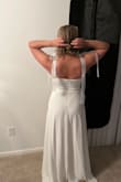 I love this dress so much. The fit and material is so much better than I imagined. Wearing to a small wedding ceremony, and it is perfect! - Anoria W.